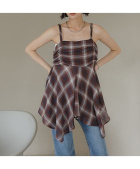 【ローリーズファーム/LOWRYS FARM】のオンブレチェックキャミチュニック 人気、トレンドファッション・服の通販 founy(ファニー) ファッション Fashion レディースファッション Fashion for Women トップス・カットソー Cut & Sew Tops キャミソール&ノースリーブ Camisoles & Sleeveless Tops インナー Innerwear グラデーション Gradient, Ombre サマー Summer, Summer Style ジャケット Jacket, Outerwear チェック Check, Plaid, Tartan トレンド Trend, Trending Now 夏 Summer 秋 Autumn |ID:prp329100004615169