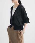 【アーバンリサーチ/URBAN RESEARCH】のブークレメッシュニットカーディガン BLACK|ID: prp329100004615236 ipo3291000000033524020