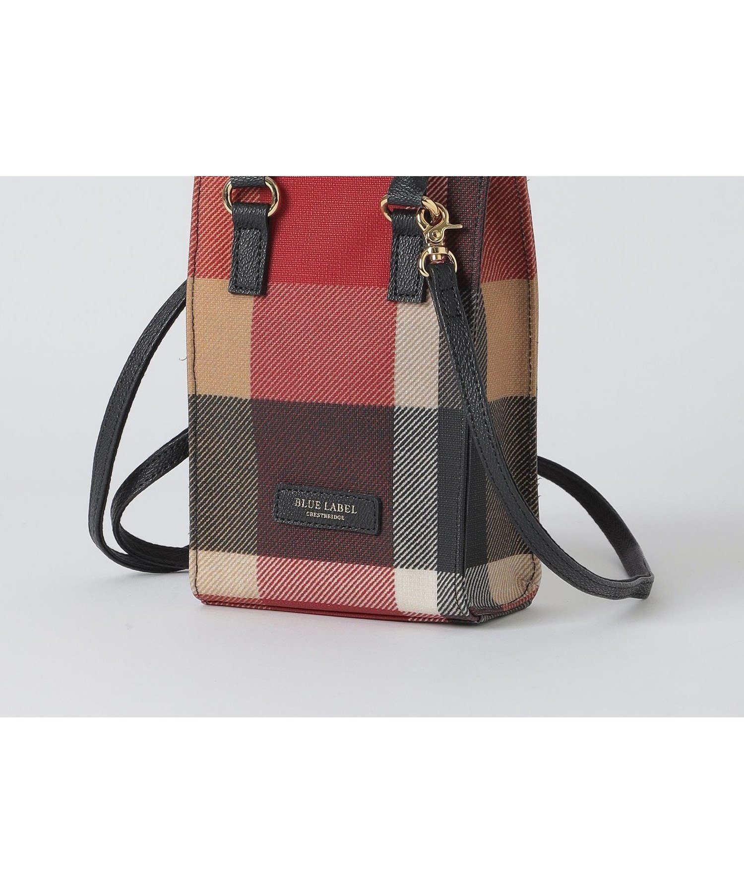 【ブルーレーベル クレストブリッジ/BLUE LABEL CRESTBRIDGE】のクレストブリッジチェックPVCポシェット インテリア・キッズ・メンズ・レディースファッション・服の通販 founy(ファニー) 　ファッション　Fashion　レディースファッション　Fashion for Women　コンパクト　Compact, Small Size　ポシェット　Pochette, Mini Bag　定番　Standard, Basic Item　軽量　Lightweight, Ultra Light　レッド|ID: prp329100004615264 ipo3291000000033052541