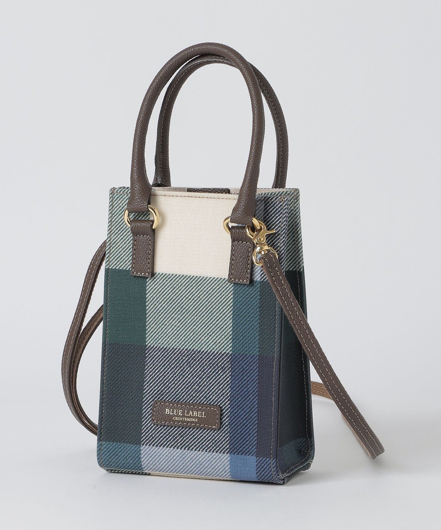 【ブルーレーベル クレストブリッジ/BLUE LABEL CRESTBRIDGE】のクレストブリッジチェックPVCポシェット インテリア・キッズ・メンズ・レディースファッション・服の通販 founy(ファニー) 　ファッション　Fashion　レディースファッション　Fashion for Women　コンパクト　Compact, Small Size　ポシェット　Pochette, Mini Bag　定番　Standard, Basic Item　軽量　Lightweight, Ultra Light　グリーン|ID: prp329100004615264 ipo3291000000033052546