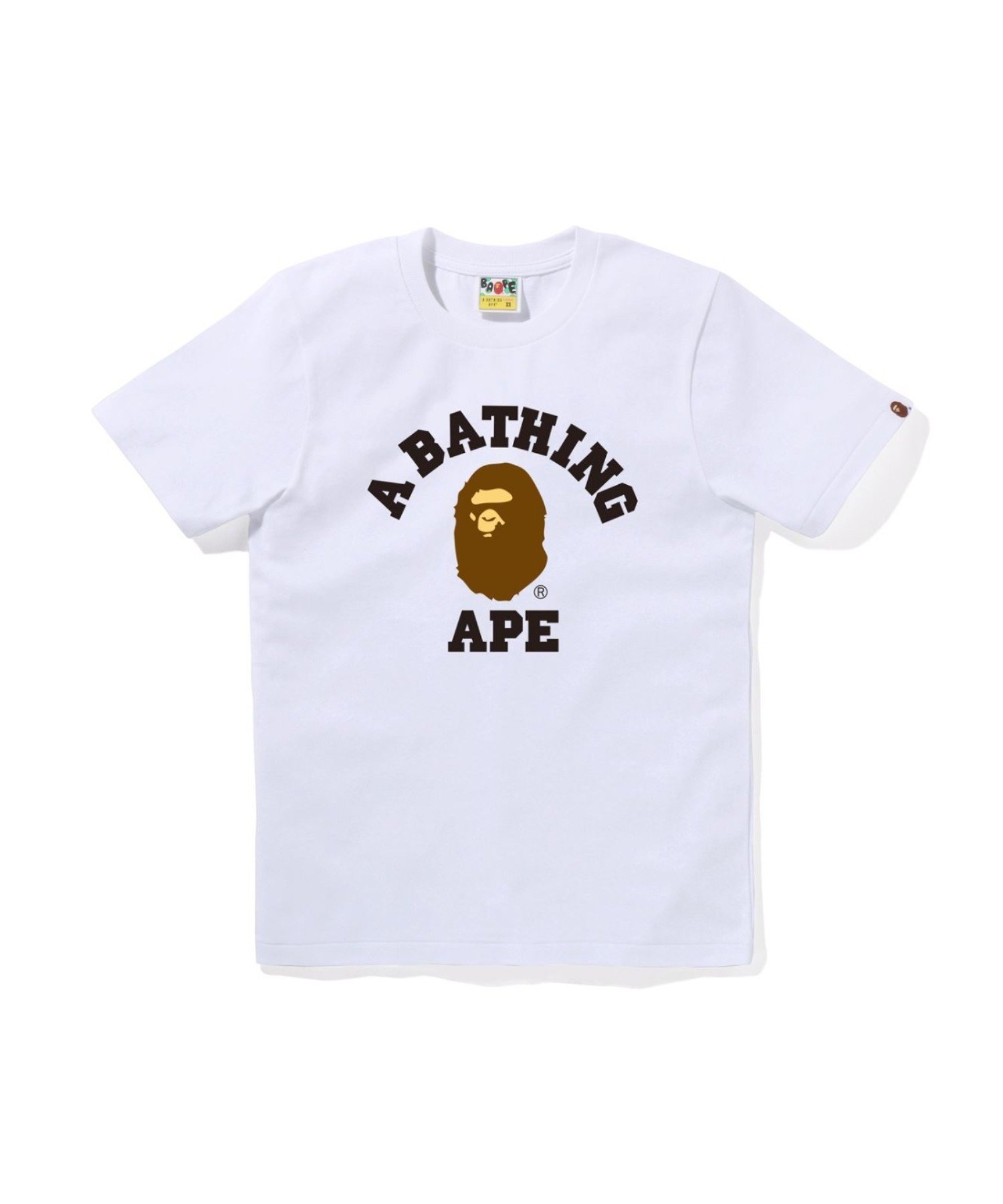 【ア ベイシング エイプ/A BATHING APE】のCOLLEGE TEE インテリア・キッズ・メンズ・レディースファッション・服の通販 founy(ファニー) 　ファッション　Fashion　レディースファッション　Fashion for Women　インナー　Innerwear　ショート　Short, Short Length　スリーブ　Sleeve, Long Sleeve / Short Sleeve　フロント　Front, Front Design　プリント　Print, Printed Pattern　ラバー　Rubber, Rubber Sole　WHITE|ID: prp329100004615404 ipo3291000000033504127