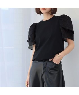 【ガール/GIRL】 シアースリーブカットソー人気、トレンドファッション・服の通販 founy(ファニー) ファッション Fashion レディースファッション Fashion for Women トップス・カットソー Cut & Sew Tops カットソー・ベーシックTシャツ Cut-and-Sewn Tops / Stretch Tees & Basics カットソー Cut and Sewn Top ガーリー Girly, Feminine Style シンプル Simple, Minimal スラックス Slacks, Dress Pants メッシュ Mesh, Net Fabric |ID:prp329100004615437