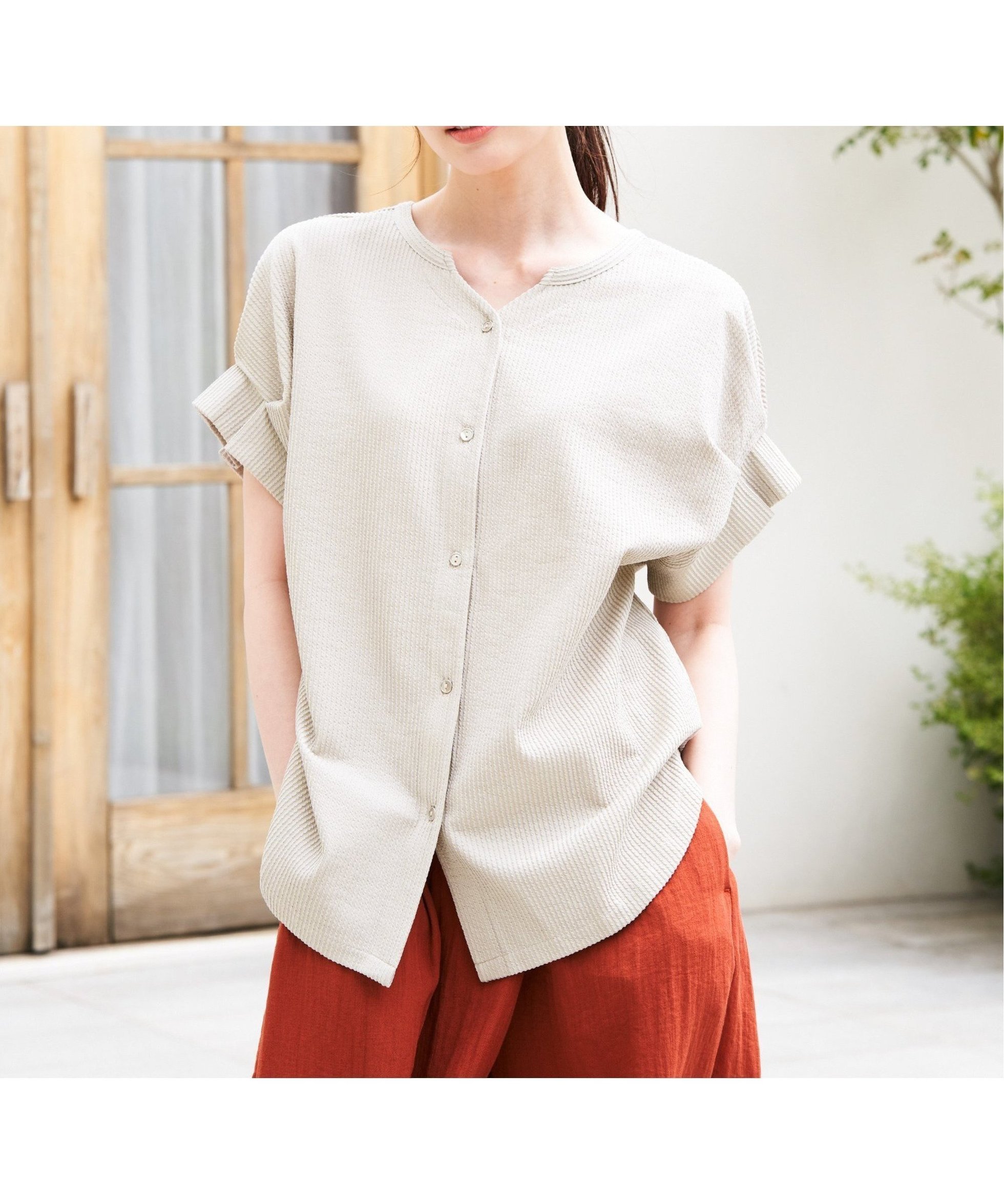【イッカ/ikka】のシアサッカー2WAY袖タックプルオーバー 人気、トレンドファッション・服の通販 founy(ファニー) 　ファッション　Fashion　レディースファッション　Fashion for Women　トップス・カットソー　Cut & Sew Tops　カジュアルプルオーバー・ニットトップス　Pullovers & Knit Tops / Casual Pullovers　ストライプ　Stripe, Striped Pattern　フラット　Flat, Flat Shoes　夏　Summer　 other-1|ID: prp329100004615514 ipo3291000000033835603