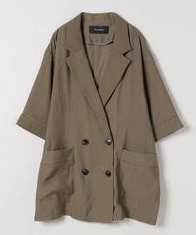 【ジーナシス/JEANASiS】のルーズWジャケットSS 人気、トレンドファッション・服の通販 founy(ファニー) ファッション Fashion レディースファッション Fashion for Women アウター Coat / Outerwear Collection レディースジャケット・軽アウター Jackets インナー Innerwear カットソー Cut and Sewn Top キャミソール Camisole, Spaghetti Strap Top ジャケット Jacket, Outerwear タンク Tank Top, Sleeveless Top フェミニン Feminine, Girly ルーズ Loose, Oversized 半袖 Short Sleeve, Half Sleeve |ID:prp329100004615531