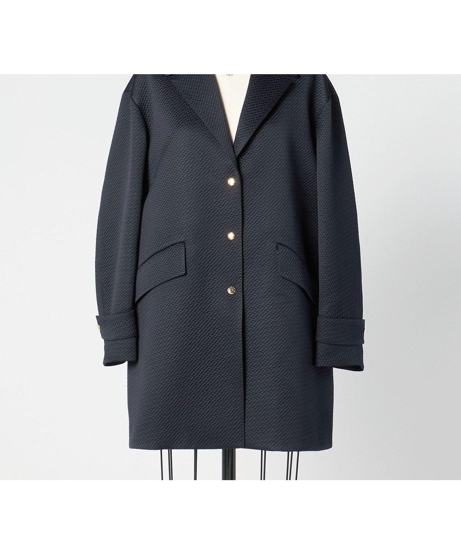 【ドゥロワー/DRAWER】のPRE ジャガードチェスターコート 人気、トレンドファッション・服の通販 founy(ファニー) 　ファッション　Fashion　レディースファッション　Fashion for Women　アウター　Coat / Outerwear Collection　コート・ロングコート・ピーコート　Long Coats, Peacoats & More　チェスターコート・ロング丈アウター　Chester Coats / Chesterfield Long Coats　クラシック　Classic, Timeless Style　シルク　Silk, 100% Silk　チェスターコート　Chester Coat, Long Coat　バイアス　Bias, Diagonal Cut　エレガント 上品　Elegant　 other-1|ID: prp329100004615535 ipo3291000000033055004