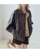 【リリーブラウン/Lily Brown】のヴィンテージフェイクレザーブルゾン BRW[058]|ID: prp329100004615539 ipo3291000000033392958