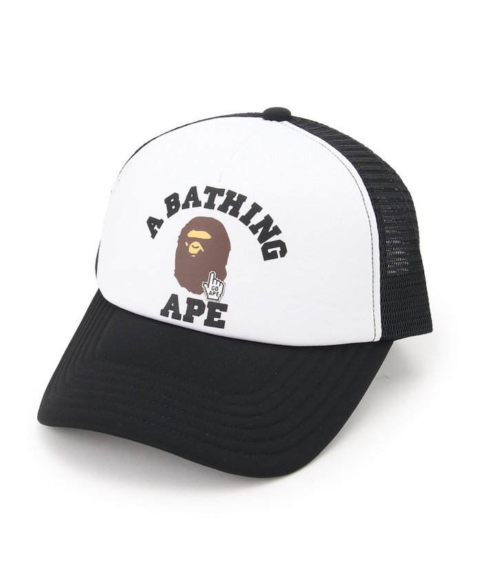 【その他のブランド/Other】のGO APE POINTER COLLEGE MESH CAP BAPEC インテリア・キッズ・メンズ・レディースファッション・服の通販 founy(ファニー) https://founy.com/ ファッション Fashion メンズファッション Fashion for Men キャップ Cap, Baseball Cap スペシャル Special, Limited Edition プリント Print, Printed Pattern メッシュ Mesh, Net Fabric ラバー Rubber, Rubber Sole |ID: prp329100004615589 ipo3291000000033199069