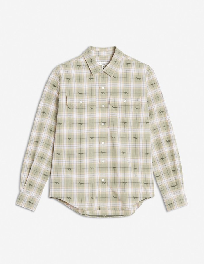 【メゾン キツネ/MAISON KITSUNE / MEN】のMAISON KITSUNE/DOUBLE POCKET SKATE SH インテリア・キッズ・メンズ・レディースファッション・服の通販 founy(ファニー) https://founy.com/ ファッション Fashion メンズファッション Fashion for Men カフス Cuff Design ストレート Straight, Straight Cut パッチ Patch, Appliqué フィット Fit, Slim Fit フラップ Flap, Flap Pocket ポケット Pocket, Pocket Detail リラックス Relax, Relaxed Fit 夏 Summer S/S・春夏 SS, Spring/Summer, Warm Season 長袖 Long Sleeve, Full Sleeve |ID: prp329100004615600 ipo3291000000033282225