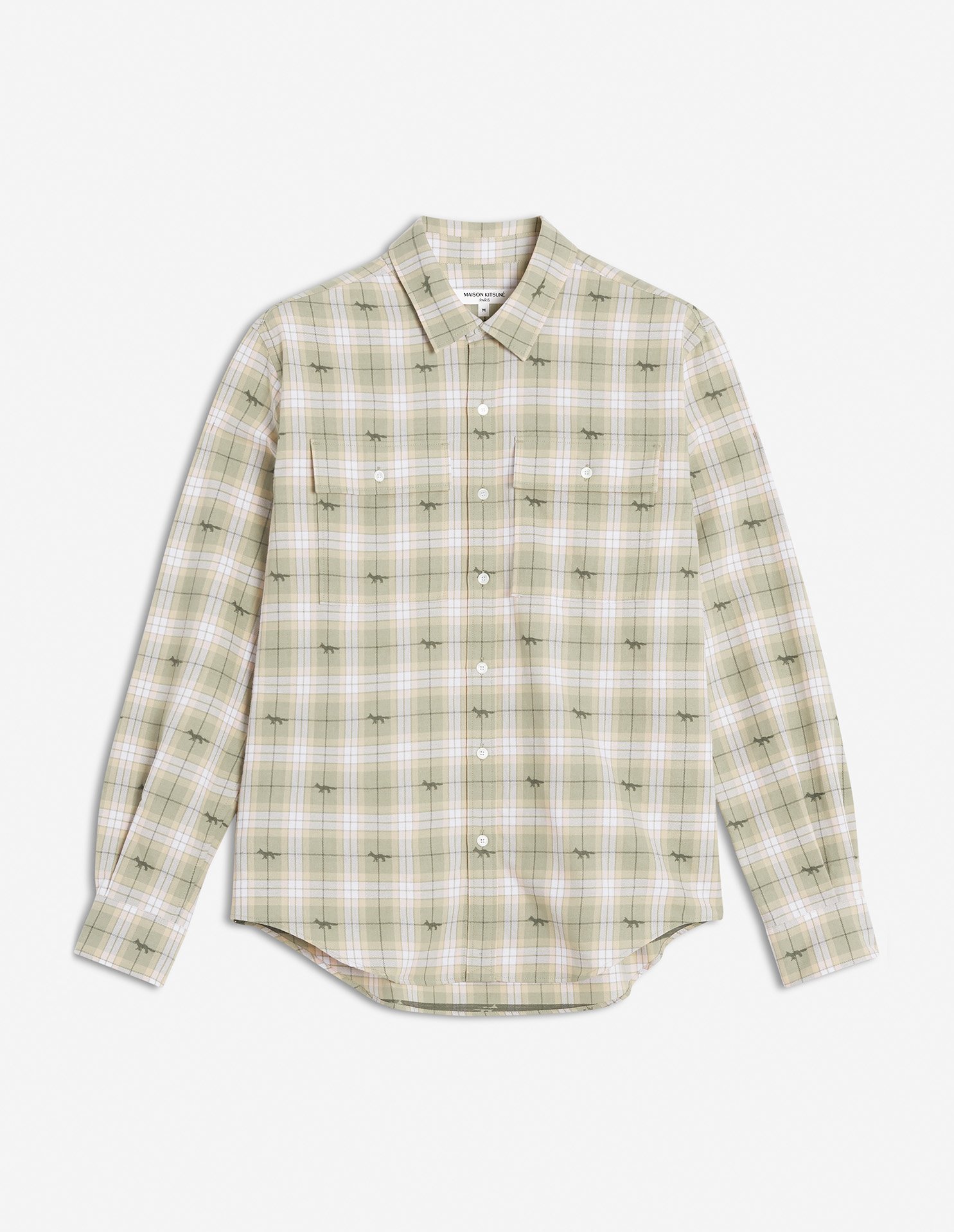 【メゾン キツネ/MAISON KITSUNE / MEN】のMAISON KITSUNE/DOUBLE POCKET SKATE SH インテリア・キッズ・メンズ・レディースファッション・服の通販 founy(ファニー) 　ファッション　Fashion　メンズファッション　Fashion for Men　カフス　Cuff Design　ストレート　Straight, Straight Cut　パッチ　Patch, Appliqué　フィット　Fit, Slim Fit　フラップ　Flap, Flap Pocket　ポケット　Pocket, Pocket Detail　リラックス　Relax, Relaxed Fit　夏　Summer　S/S・春夏　SS, Spring/Summer, Warm Season　長袖　Long Sleeve, Full Sleeve　CANVAS/MILITARY GREEN|ID: prp329100004615600 ipo3291000000033282226