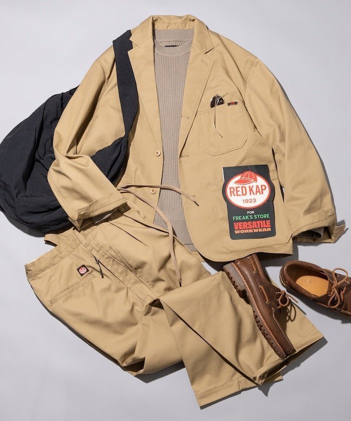 【フリークスストア/FREAK'S STORE】の別注 SMU KP10 SETUP JACKET 25SS インテリア・キッズ・メンズ・レディースファッション・服の通販 founy(ファニー) 　ファッション　Fashion　メンズファッション　Fashion for Men　セットアップ　Matching Sets　2025年　2025　2025春夏・S/S　Spring/Summer 2025 SS25　キャップ　Cap, Baseball Cap　ジャケット　Jacket, Outerwear　デニム　Denim, Jeans Material　ポケット　Pocket, Pocket Detail　リラックス　Relax, Relaxed Fit　ワーク　Workwear, Utility Style　別注　Limited Edition, Custom Order　夏　Summer　S/S・春夏　SS, Spring/Summer, Warm Season　ベージュ|ID: prp329100004615629 ipo3291000000033448380