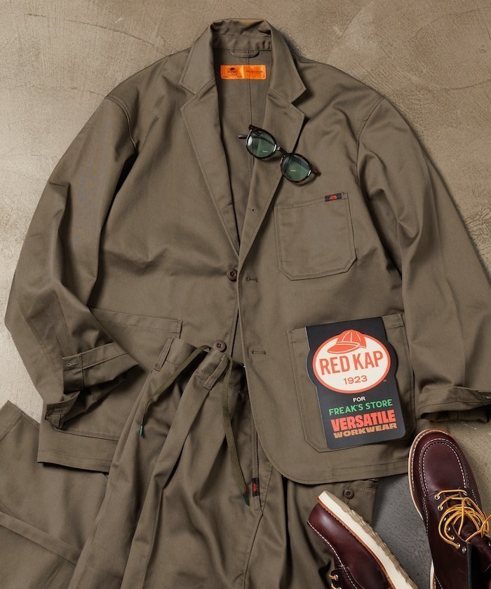 【フリークスストア/FREAK'S STORE】の別注 SMU KP10 SETUP JACKET 25SS インテリア・キッズ・メンズ・レディースファッション・服の通販 founy(ファニー) 　ファッション　Fashion　メンズファッション　Fashion for Men　セットアップ　Matching Sets　2025年　2025　2025春夏・S/S　Spring/Summer 2025 SS25　キャップ　Cap, Baseball Cap　ジャケット　Jacket, Outerwear　デニム　Denim, Jeans Material　ポケット　Pocket, Pocket Detail　リラックス　Relax, Relaxed Fit　ワーク　Workwear, Utility Style　別注　Limited Edition, Custom Order　夏　Summer　S/S・春夏　SS, Spring/Summer, Warm Season　オリーブ|ID: prp329100004615629 ipo3291000000033448382