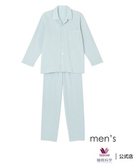 【ワコール 睡眠科学/wacoal suimin / MEN】のワコール 睡眠科学 パジャマ ロング袖 ロングパンツ 綿100% 人気、トレンドファッション・服の通販 founy(ファニー) ファッション Fashion メンズファッション Fashion for Men ボトムス Bottoms なめらか Smooth, Silky Texture インド Indian Textile パジャマ Pajamas, Sleepwear ロング Long, Long-Length |ID:prp329100004615657