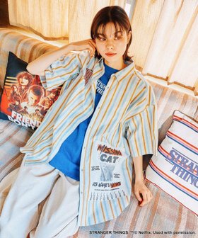 【ニコアンド/niko and】の【STRANGER THINGS】コラボ アソートオーバーショートスリーブシャツ 人気、トレンドファッション・服の通販 founy(ファニー) ファッション Fashion レディースファッション Fashion for Women トップス・カットソー Cut & Sew Tops シャツ・ブラウス・オフィスカジュアル Elegant Blouses & Button-Ups コラボ Collaboration, Collab 吸水 Absorbent, Quick-Dry シアー Sheer, See-Through ストライプ Stripe, Striped Pattern トレンド Trend, Trending Now プリント Print, Printed Pattern ベーシック Basic, Essential ボトム Bottoms, Lower Wear メッシュ Mesh, Net Fabric おすすめ Recommended / Our Picks |ID:prp329100004615667