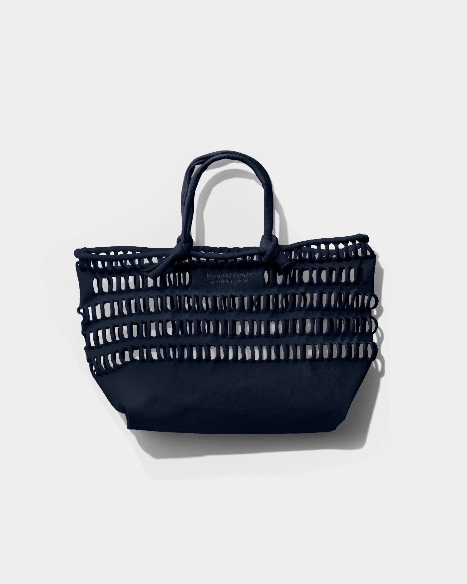 【ビューティフル ピープル/beautiful people】のkonbu knit shopping busket bag XL インテリア・キッズ・メンズ・レディースファッション・服の通販 founy(ファニー) 　ファッション　Fashion　レディースファッション　Fashion for Women　トップス・カットソー　Cut & Sew Tops　ニット　Knit Tops & Sweaters　スリット　Slit, Slit Detail　ホールガーメント　WholeGarment, Seamless Knit　dark navy|ID: prp329100004615695 ipo3291000000033056636