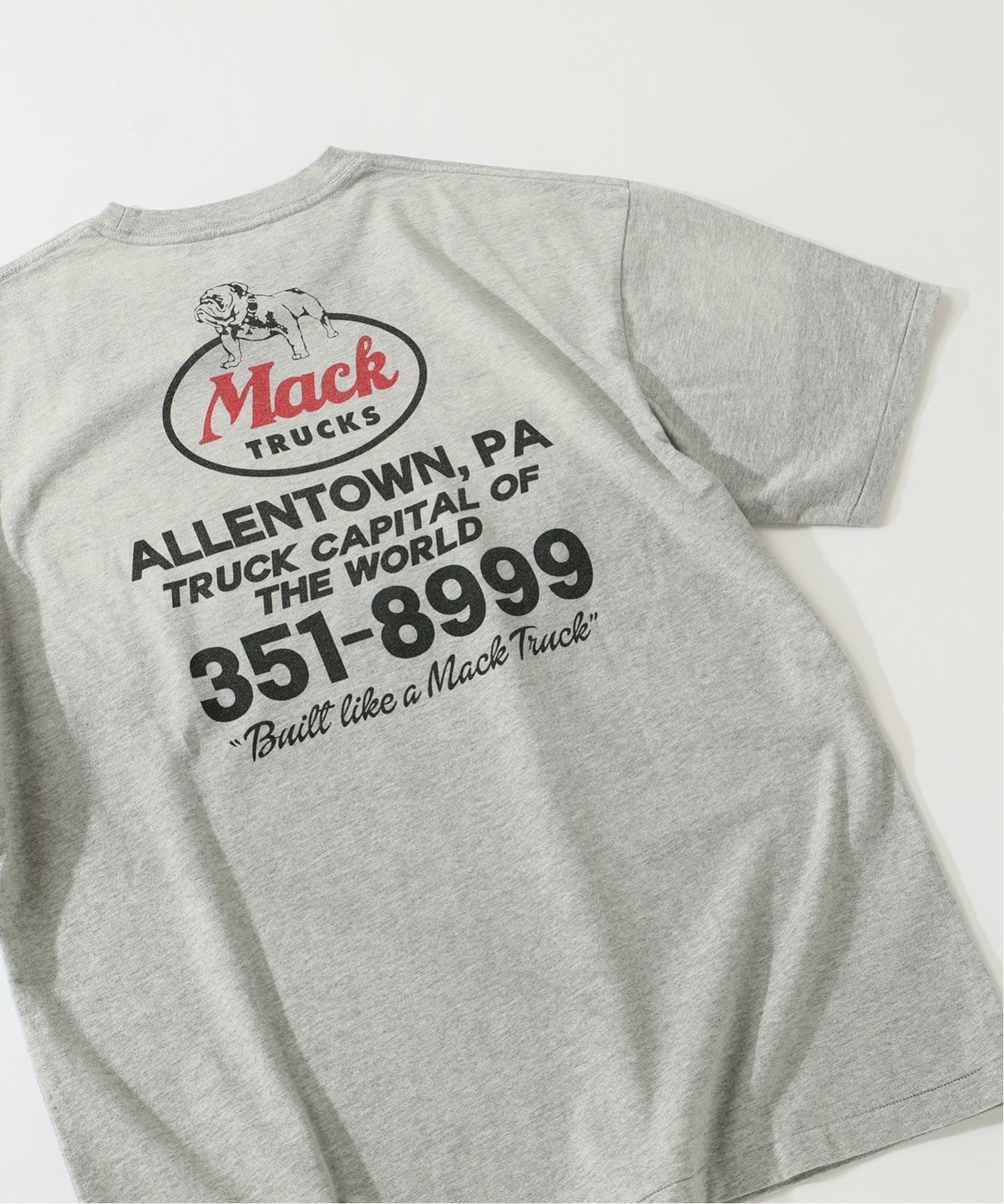 【ジャーナルスタンダード レリューム/JOURNAL STANDARD relume / MEN】のMACK TRUCKS / マック・トラックス 別注 フェード プリント Tシャツ インテリア・キッズ・メンズ・レディースファッション・服の通販 founy(ファニー) 　ファッション　Fashion　メンズファッション　Fashion for Men　インナー　Innerwear　キャップ　Cap, Baseball Cap　クラシック　Classic, Timeless Style　グラフィック　Graphic, Graphic Design　ジャケット　Jacket, Outerwear　ニューヨーク　New York, NYC Style　プリント　Print, Printed Pattern　ヴィンテージ　Vintage Style　別注　Limited Edition, Custom Order　グレー|ID: prp329100004615715 ipo3291000000033056873