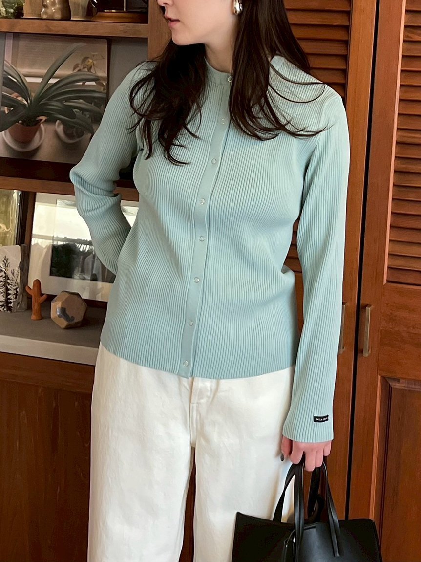 【ミラオーウェン/Mila Owen】の【MASH STORE限定カラーあり】【UV加工】ドット釦リブニットラッシュガード インテリア・キッズ・メンズ・レディースファッション・服の通販 founy(ファニー) 　ファッション　Fashion　レディースファッション　Fashion for Women　トップス・カットソー　Cut & Sew Tops　ニット　Knit Tops & Sweaters　キャミソール　Camisole, Spaghetti Strap Top　ショート　Short, Short Length　ドット　Polka Dot, Dot Pattern　水着　Swimsuit, Swimwear　リゾート　Resort, Vacation Style　リブニット　Rib Knit, Ribbed Knit　おすすめ　Recommended / Our Picks　エレガント 上品　Elegant　【MASH STORE限定】LBLU[081]|ID: prp329100004615763 ipo3291000000033716899
