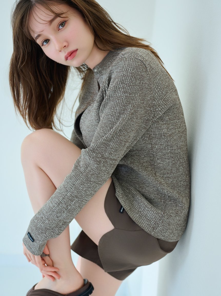 【ミラオーウェン/Mila Owen】の【MASH STORE限定カラーあり】【UV加工】ドット釦リブニットラッシュガード インテリア・キッズ・メンズ・レディースファッション・服の通販 founy(ファニー) 　ファッション　Fashion　レディースファッション　Fashion for Women　トップス・カットソー　Cut & Sew Tops　ニット　Knit Tops & Sweaters　キャミソール　Camisole, Spaghetti Strap Top　ショート　Short, Short Length　ドット　Polka Dot, Dot Pattern　水着　Swimsuit, Swimwear　リゾート　Resort, Vacation Style　リブニット　Rib Knit, Ribbed Knit　おすすめ　Recommended / Our Picks　エレガント 上品　Elegant　【MASH STORE限定】MIX[930]|ID: prp329100004615763 ipo3291000000033716902