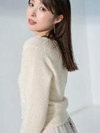 【フレイ アイディー/FRAY I.D】のフィルムフェザーカーディガン 人気、トレンドファッション・服の通販 founy(ファニー) ファッション Fashion レディースファッション Fashion for Women トップス・カットソー Cut & Sew Tops カーディガン・羽織り Layered Style Cardigans カーディガン Cardigan, Knitwear コンパクト Compact, Small Size トレンド Trend, Trending Now フェザー Feather, Feather Detail フロント Front, Front Design thumbnail IVR[003]|ID: prp329100004615765 ipo3291000000033057402