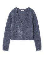 【フレイ アイディー/FRAY I.D】のフィルムフェザーカーディガン 人気、トレンドファッション・服の通販 founy(ファニー) ファッション Fashion レディースファッション Fashion for Women トップス・カットソー Cut & Sew Tops カーディガン・羽織り Layered Style Cardigans カーディガン Cardigan, Knitwear コンパクト Compact, Small Size トレンド Trend, Trending Now フェザー Feather, Feather Detail フロント Front, Front Design thumbnail DBLU[087]|ID: prp329100004615765 ipo3291000000033057406