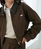 【マジェスティック レゴン/MAJESTIC LEGON】の襟付きショートブルゾン 人気、トレンドファッション・服の通販 founy(ファニー) ファッション Fashion レディースファッション Fashion for Women アウター Coat / Outerwear Collection ブルゾンジャケット・スポーティアウター Blouson Jackets おすすめ Recommended / Our Picks クラシカル Classical, Vintage-Inspired コンパクト Compact, Small Size ショート Short, Short Length セットアップ Set-Up, Coordinated Outfit ダウン Down, Puffer トレンド Trend, Trending Now バランス Balance, Style Balance フェミニン Feminine, Girly ブルゾン Blouson, Bomber Jacket プレート Plate, Dish ボトム Bottoms, Lower Wear ワンポイント One Point, Statement Accent 再入荷 Restock / Back in Stock thumbnail ブラウン|ID: prp329100004615798 ipo3291000000033673802