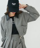 【マジェスティック レゴン/MAJESTIC LEGON】の襟付きショートブルゾン 人気、トレンドファッション・服の通販 founy(ファニー) ファッション Fashion レディースファッション Fashion for Women アウター Coat / Outerwear Collection ブルゾンジャケット・スポーティアウター Blouson Jackets おすすめ Recommended / Our Picks クラシカル Classical, Vintage-Inspired コンパクト Compact, Small Size ショート Short, Short Length セットアップ Set-Up, Coordinated Outfit ダウン Down, Puffer トレンド Trend, Trending Now バランス Balance, Style Balance フェミニン Feminine, Girly ブルゾン Blouson, Bomber Jacket プレート Plate, Dish ボトム Bottoms, Lower Wear ワンポイント One Point, Statement Accent 再入荷 Restock / Back in Stock thumbnail グレー柄|ID: prp329100004615798 ipo3291000000033673803