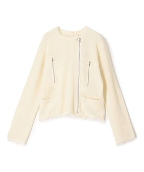 【トゥモローランド/TOMORROWLAND】の【WEB先行 】カールヤーンニット ライダースジャケット 人気、トレンドファッション・服の通販 founy(ファニー) ファッション Fashion レディースファッション Fashion for Women アウター Coat / Outerwear Collection レディースジャケット・軽アウター Jackets ライダースジャケット / レザースタイル Riders Jackets & Biker Style おすすめ Recommended / Our Picks ジャケット Jacket, Outerwear ストレッチ Stretch, Stretchy Fabric ツイード Twill, Twill Weave フェミニン Feminine, Girly ライダース Riders ライダースジャケット Riders, Biker Jacket |ID:prp329100004615812