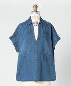 【ドゥロワー/DRAWER】のPRE デニムプルオーバーブラウス 人気、トレンドファッション・服の通販 founy(ファニー) ファッション Fashion レディースファッション Fashion for Women トップス・カットソー Cut & Sew Tops シャツ・ブラウス・オフィスカジュアル Elegant Blouses & Button-Ups カジュアルプルオーバー・ニットトップス Pullovers & Knit Tops / Casual Pullovers スキッパー Skipper, Open Collar スリット Slit, Slit Detail ダブル Double, Double-Breasted デニム Denim, Jeans Material フェミニン Feminine, Girly フロント Front, Front Design ポケット Pocket, Pocket Detail ラウンド Round, Round Neck thumbnail NAVY|ID: prp329100004615816 ipo3291000000033057839