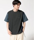 【ジムマスター/gym master / MEN】のgym master/マイクロリップメッシュ切り替えTee チャコールxネイビー|ID: prp329100004615830 ipo3291000000033293110