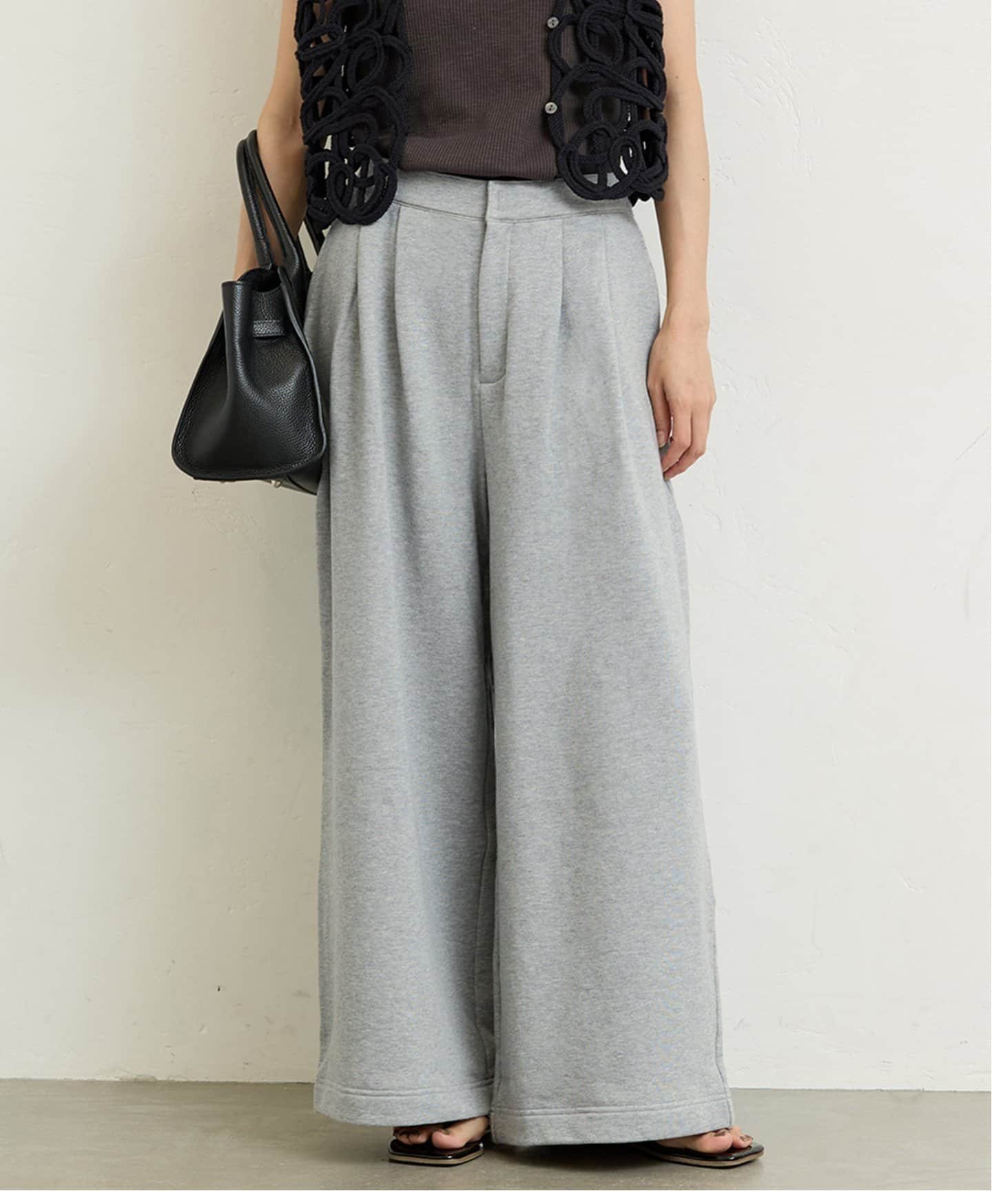 【ジャーナルスタンダード/JOURNAL STANDARD】のウラケワイドパンツ インテリア・キッズ・メンズ・レディースファッション・服の通販 founy(ファニー) 　ファッション　Fashion　レディースファッション　Fashion for Women　パンツ　Pants & Trousers　2025年　2025　2025春夏・S/S　Spring/Summer 2025 SS25　スウェット / スエット　Sweatshirt, Sweatwear　スラックス　Slacks, Dress Pants　フロント　Front, Front Design　リラックス　Relax, Relaxed Fit　グレーA|ID: prp329100004615868 ipo3291000000033058544