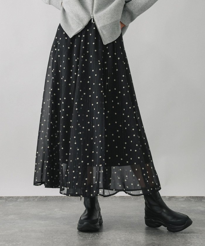 【グローバルワーク/GLOBAL WORK】のエアリーリラックスフレアスカート/575243 インテリア・キッズ・メンズ・レディースファッション・服の通販 founy(ファニー) https://founy.com/ ファッション Fashion レディースファッション Fashion for Women スカート Skirts Aライン・フレアスカート A-Line & Flared Skirts おすすめ Recommended / Our Picks ジャケット Jacket, Outerwear ストライプ Stripe, Striped Pattern ドット Polka Dot, Dot Pattern フレア Flare, Flared 楽ちん Easy Fit, Comfortable 秋 Autumn |ID: prp329100004615905 ipo3291000000034642809