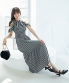 【マジェスティック レゴン/MAJESTIC LEGON】の◎アメスリロングワンピース 人気、トレンドファッション・服の通販 founy(ファニー) ファッション Fashion レディースファッション Fashion for Women ワンピース Dresses 秋 Autumn カーディガン Cardigan, Knitwear ギャザー Gathered, Ruffled シャーリング Shirring, Ruched ダウン Down, Puffer ミュール Mule, Backless Shoes リボン Ribbon, Bow 再入荷 Restock / Back in Stock おすすめ Recommended / Our Picks thumbnail ブラック柄|ID: prp329100004616243 ipo3291000000033399466