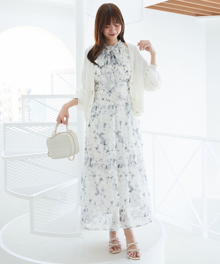 【マジェスティック レゴン/MAJESTIC LEGON】の◎アメスリロングワンピース インテリア・キッズ・メンズ・レディースファッション・服の通販 founy(ファニー) https://founy.com/ ファッション Fashion レディースファッション Fashion for Women ワンピース Dresses 秋 Autumn カーディガン Cardigan, Knitwear ギャザー Gathered, Ruffled シャーリング Shirring, Ruched ダウン Down, Puffer ミュール Mule, Backless Shoes リボン Ribbon, Bow 再入荷 Restock / Back in Stock おすすめ Recommended / Our Picks |ID: prp329100004616243 ipo3291000000033827077
