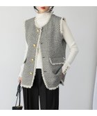 【ガール/GIRL】のツイードフリンジベスト 人気、トレンドファッション・服の通販 founy(ファニー) ファッション Fashion レディースファッション Fashion for Women アウター Coat / Outerwear Collection トップス・カットソー Cut & Sew Tops ベスト&ジレ / 重ね着スタイル Vests & Gilets おすすめ Recommended / Our Picks ダウン Down, Puffer ツイード Twill, Twill Weave デニム Denim, Jeans Material トレンド Trend, Trending Now フリンジ Fringe, Tassel エレガント 上品 Elegant 今季 This Season, Current Season 無地 Plain, Solid Color thumbnail OWHMIX|ID: prp329100004616244 ipo3291000000033064301