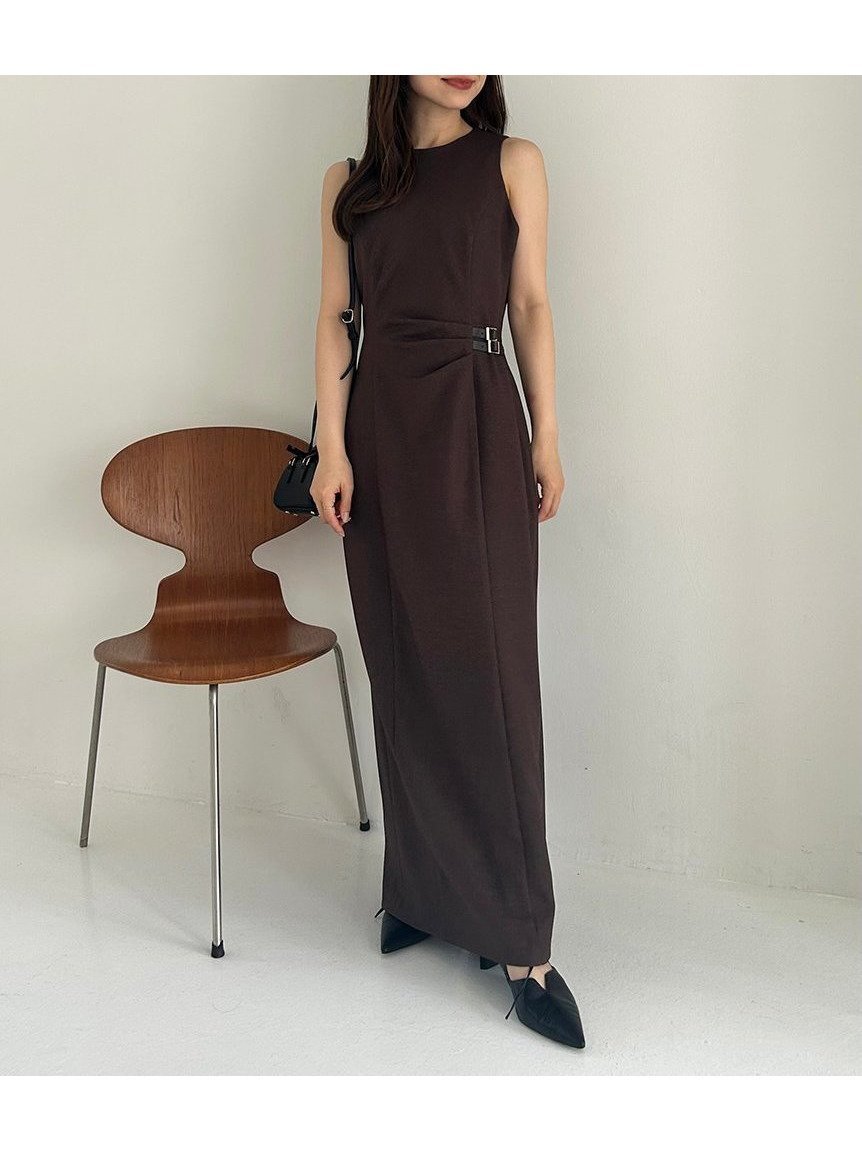 【フレイ アイディー/FRAY I.D】のアメスリカットアウトワンピース インテリア・キッズ・メンズ・レディースファッション・服の通販 founy(ファニー) 　ファッション　Fashion　レディースファッション　Fashion for Women　ワンピース　Dresses　秋　Autumn　シンプル　Simple, Minimal　ストレート　Straight, Straight Cut　スリット　Slit, Slit Detail　ツイード　Twill, Twill Weave　トレンド　Trend, Trending Now　ノースリーブ　Sleeveless, No-Sleeve　A/W・秋冬　Autumn/Winter　おすすめ　Recommended / Our Picks　エレガント 上品　Elegant　BRW[058]|ID: prp329100004616333 ipo3291000000033388883