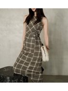 【フレイ アイディー/FRAY I.D】のアメスリカットアウトワンピース CHECK[931]|ID: prp329100004616333 ipo3291000000033556066