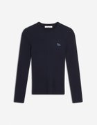【メゾン キツネ/MAISON KITSUNE】のMaison Kitsune/BABY FOX PATCH FINE RIBBED JUMPER 人気、トレンドファッション・服の通販 founy(ファニー) ファッション Fashion レディースファッション Fashion for Women パッチ Patch, Appliqué フィット Fit, Slim Fit 夏 Summer S/S・春夏 SS, Spring/Summer, Warm Season 長袖 Long Sleeve, Full Sleeve thumbnail NAVY|ID: prp329100004616463 ipo3291000000033322514