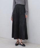 【バブ ブージュルード/Bab Bou Jeloud】のベロアプリーツスカート 人気、トレンドファッション・服の通販 founy(ファニー) ファッション Fashion レディースファッション Fashion for Women スカート Skirts プリーツスカート / 上品フェミニンスタイル Pleated Skirts ティアード Tiered, Tiered Style ティアードスカート Tiered Skirt, Flounced Skirt なめらか Smooth, Silky Texture バランス Balance, Style Balance プリント Print, Printed Pattern プリーツ Pleats, Pleated ベロア Velour, Soft Velvet おすすめ Recommended / Our Picks エレガント 上品 Elegant thumbnail BLACK|ID: prp329100004616526 ipo3291000000033066746