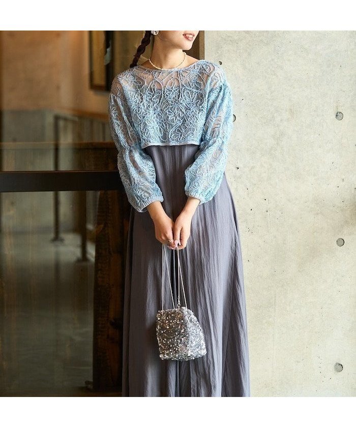 【フリークスストア/FREAK'S STORE】の25SS インテリア・キッズ・メンズ・レディースファッション・服の通販 founy(ファニー) 　ファッション　Fashion　レディースファッション　Fashion for Women　2025年　2025　2025春夏・S/S　Spring/Summer 2025 SS25　おすすめ　Recommended / Our Picks　キャミソール　Camisole, Spaghetti Strap Top　スリーブ　Sleeve, Long Sleeve / Short Sleeve　セレモニー　Ceremony　ドレス　Dress, One-Piece　ボレロ　Bolero, Short Cardigan　レース　Lace, Lace Fabric　ロング　Long, Long-Length　二次会　After Party　披露宴　Wedding Reception　結婚式　Wedding　ブルー|ID: prp329100004616559 ipo3291000000033223033