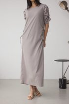 【アズール バイ マウジー/AZUL by moussy】のサイドシャーリングワンピース 人気、トレンドファッション・服の通販 founy(ファニー) ファッション Fashion レディースファッション Fashion for Women ワンピース Dresses おすすめ Recommended / Our Picks アクセサリー Fashion Accessories ギャザー Gathered, Ruffled サンダル Sandals, Summer Shoes シャーリング Shirring, Ruched スニーカー Sneakers, Trainers スリーブ Sleeve, Long Sleeve / Short Sleeve フィット Fit, Slim Fit thumbnail L/GRY1|ID: prp329100004616583 ipo3291000000033260777