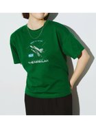 【サマンサモスモス/Samansa Mos2】の接触冷感 スペースモチーフプリントTシャツ 人気、トレンドファッション・服の通販 founy(ファニー) ファッション Fashion レディースファッション Fashion for Women トップス・カットソー Cut & Sew Tops シャツ・ブラウス・オフィスカジュアル Elegant Blouses & Button-Ups ロングTシャツ・Tシャツ Longline T-Shirts & Tees プリント Print, Printed Pattern モチーフ Motif, Design Theme ヴィンテージ Vintage Style thumbnail グリーン|ID: prp329100004616736 ipo3291000000033545232