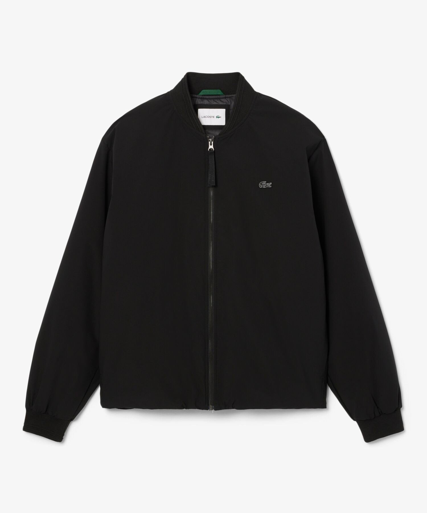 【ラコステ/LACOSTE / MEN】の撥水ジャージボンバージャケット インテリア・キッズ・メンズ・レディースファッション・服の通販 founy(ファニー) 　ファッション　Fashion　メンズファッション　Fashion for Men　シンプル　Simple, Minimal　リブニット　Rib Knit, Ribbed Knit　ブラック|ID: prp329100004616760 ipo3291000000033560826