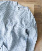 【アーバンリサーチ ドアーズ/URBAN RESEARCH DOORS / MEN】の『XLサイズ/WEB限定』シルケットリネンバンドカラーロングスリーブシャツ 人気、トレンドファッション・服の通販 founy(ファニー) ファッション Fashion メンズファッション Fashion for Men シルケット Silket, Silky Cotton スラックス Slacks, Dress Pants センター Center, Center Line デニム Denim, Jeans Material トレンド Trend, Trending Now 定番 Standard, Basic Item 人気 Popular, Best Seller フレンチ French, French Style ベーシック Basic, Essential リネン Linen, Linen Fabric リラックス Relax, Relaxed Fit S/S・春夏 SS, Spring/Summer, Warm Season 夏 Summer エレガント 上品 Elegant 2025年 2025 2025春夏・S/S Spring/Summer 2025 SS25 thumbnail BLUE CHECK|ID: prp329100004616828 ipo3291000000033074400