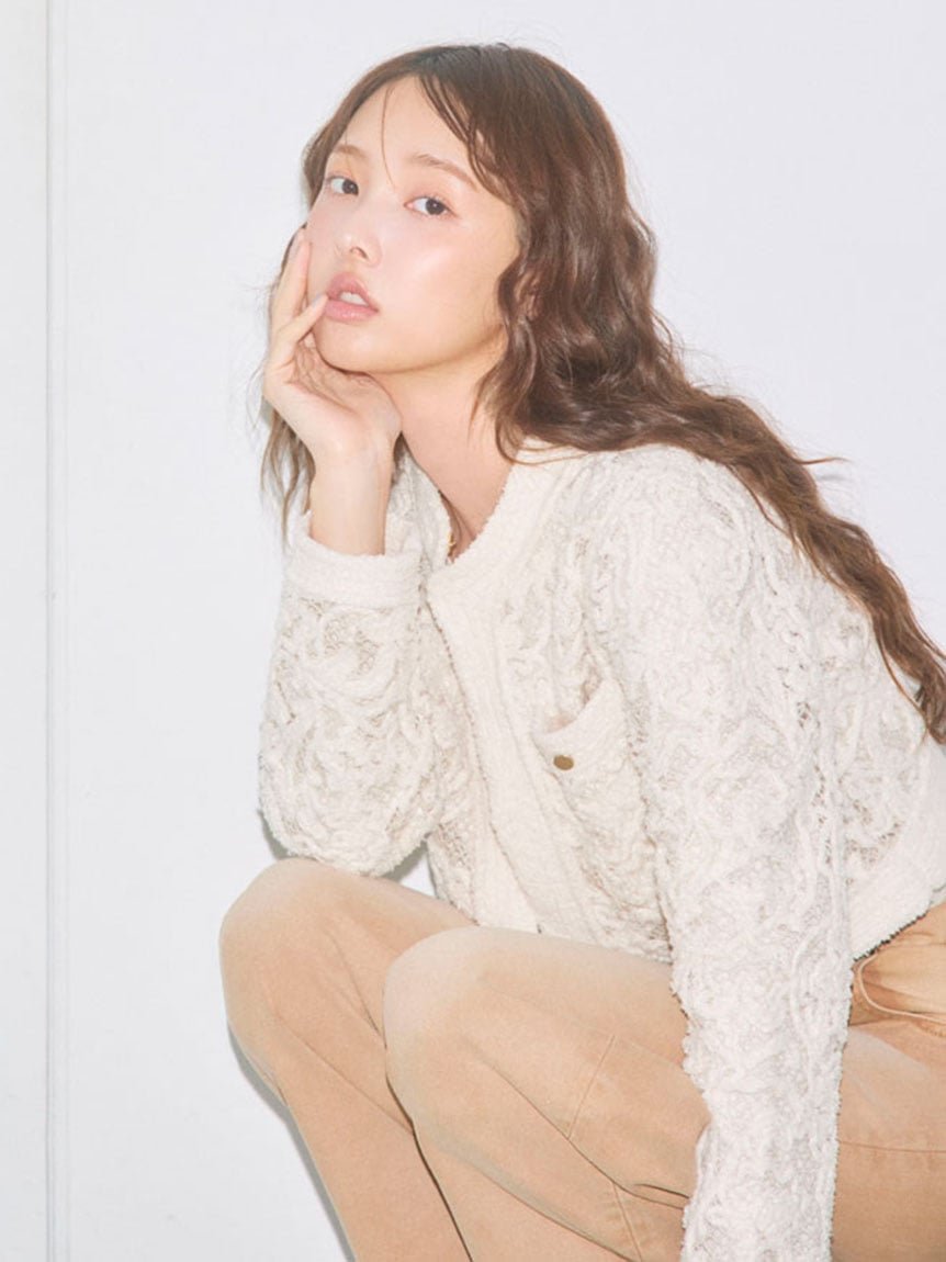 【スナイデル/SNIDEL】のバテンレースカーディガン 人気、トレンドファッション・服の通販 founy(ファニー) 　ファッション　Fashion　レディースファッション　Fashion for Women　トップス・カットソー　Cut & Sew Tops　カーディガン・羽織り　Layered Style Cardigans　インナー　Innerwear　ウェーブ　Wavy Pattern　エレガント 上品　Elegant　春　Spring　カーディガン　Cardigan, Knitwear　クロップド　Cropped, Short Length　今季　This Season, Current Season　ショート　Short, Short Length　ジャケット　Jacket, Outerwear　人気　Popular, Best Seller　バランス　Balance, Style Balance　フロント　Front, Front Design　ポケット　Pocket, Pocket Detail　メッシュ　Mesh, Net Fabric　レース　Lace, Lace Fabric　ロング　Long, Long-Length　おすすめ　Recommended / Our Picks　 other-1|ID: prp329100004616859 ipo3291000000033199570