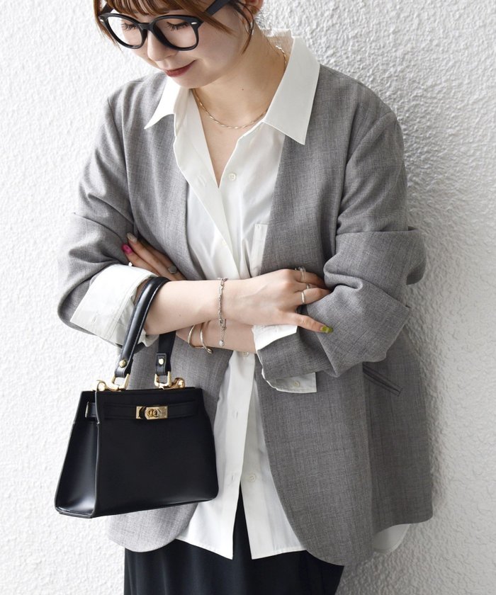 【シップス フォー ウィメン/SHIPS】のSHIPS any 洗濯機可能 ウーステッド Vネック ノーカラー ジャケット インテリア・キッズ・メンズ・レディースファッション・服の通販 founy(ファニー) https://founy.com/ ファッション Fashion レディースファッション Fashion for Women アウター Coat / Outerwear Collection レディースジャケット・軽アウター Jackets ノーカラージャケット / シンプル上品コーデ Collarless Jackets 洗える Machine Washable ジャケット Jacket, Outerwear セットアップ Set-Up, Coordinated Outfit タンク Tank Top, Sleeveless Top バルーン Balloon, Balloon Silhouette パイピング Piping, Trim Design マニッシュ Mannish, Boyish 2025年 2025 2025-2026秋冬・A/W Autumn/Winter 2025–26 AW25–26 |ID: prp329100004617035 ipo3291000000034537553