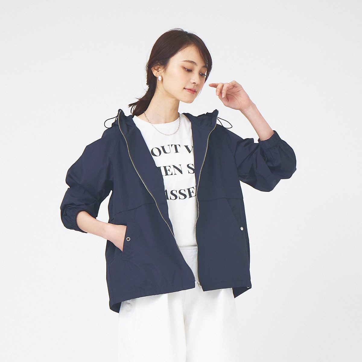 【アバハウスマヴィ/abahouse mavie】の撥水フードブルゾン インテリア・キッズ・メンズ・レディースファッション・服の通販 founy(ファニー) 　ファッション　Fashion　レディースファッション　Fashion for Women　アウター　Coat / Outerwear Collection　ブルゾンジャケット・スポーティアウター　Blouson Jackets　イエロー　Yellow　ブルゾン　Blouson, Bomber Jacket　ダークネイビー|ID: prp329100004617044 ipo3291000000033633411