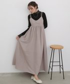 【バブ ブージュルード/Bab Bou Jeloud】の《2025秋》【低身長向けサイズあり】ビスチェライクフレアキャミワンピース グレージュ|ID: prp329100004617052 ipo3291000000033942552