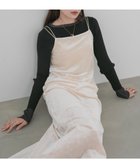 【バブ ブージュルード/Bab Bou Jeloud】の《2025秋》【低身長向けサイズあり】シアーベロアカップ付きキャミワンピース IVORY|ID: prp329100004617139 ipo3291000000033899921