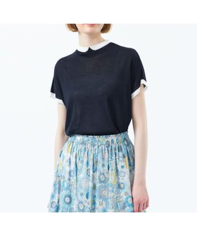 【マッキントッシュ フィロソフィー/MACKINTOSH PHILOSOPHY】 Cleric Collar Knit シアードルマン人気、トレンドファッション・服の通販 founy(ファニー) ファッション Fashion レディースファッション Fashion for Women トップス・カットソー Cut & Sew Tops ニット Knit Tops & Sweaters おすすめ Recommended / Our Picks ドレープ Drape, Draping Fabric ボトルネック Bottle Neck, Mock Neck エレガント 上品 Elegant 夏 Summer |ID:prp329100004617169