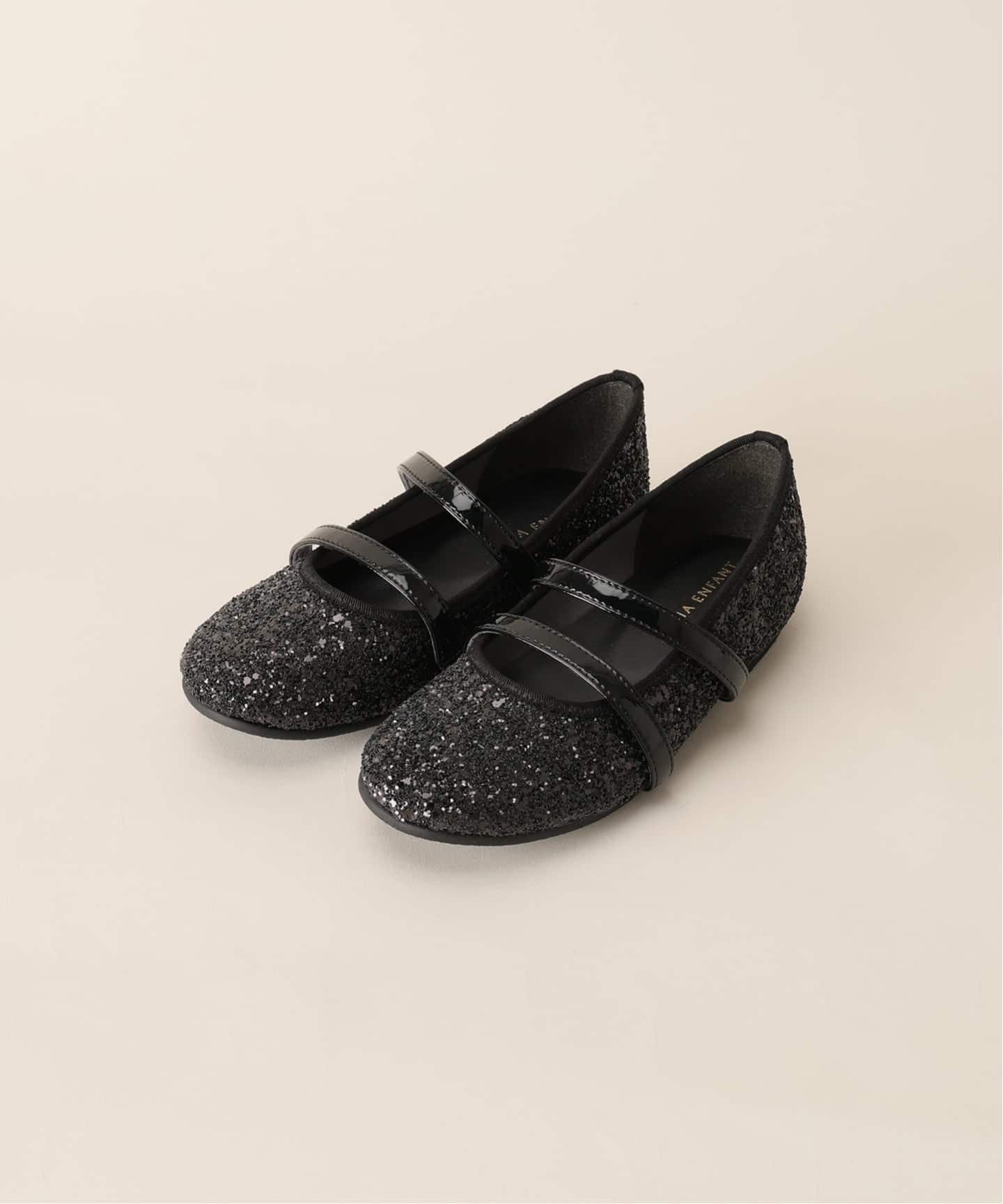 【イエナアンファン/IENA ENFANT / KIDS】の2バンドバレエシューズ baby-kids(15cm-22cm) インテリア・キッズ・メンズ・レディースファッション・服の通販 founy(ファニー) 　ファッション　Fashion　キッズファッション　Fashion for Kids　オケージョン　Occasion Wear　グリッター　Glitter, Sparkle　シューズ　Shoes, Footwear　バレエ　Ballet, Ballet Style　ブラック|ID: prp329100004617242 ipo3291000000033359145