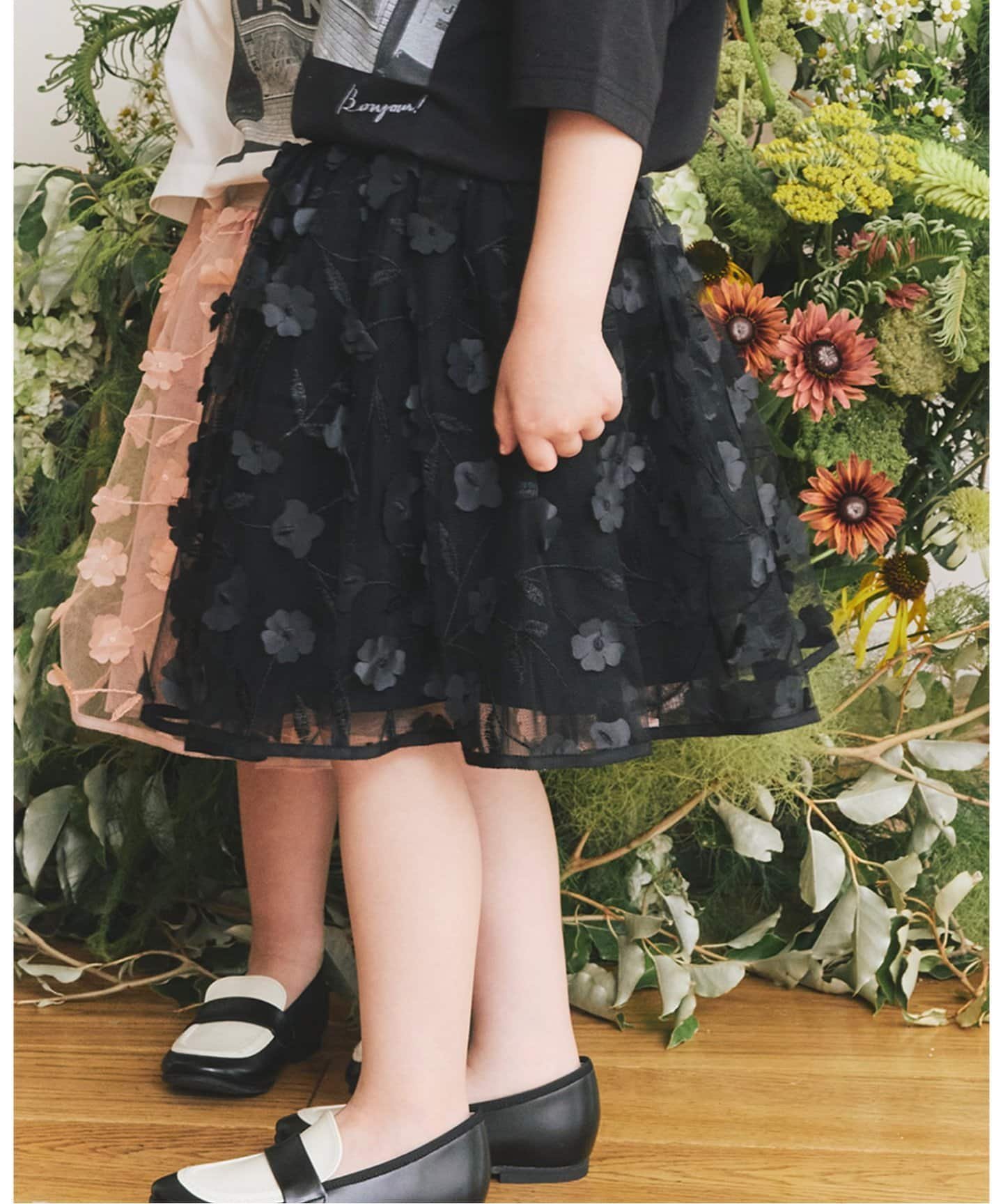 【イエナアンファン/IENA ENFANT / KIDS】のフラワーチュールスカート(100cm-130cm) 人気、トレンドファッション・服の通販 founy(ファニー) 　ファッション　Fashion　キッズファッション　Fashion for Kids　ジャケット　Jacket, Outerwear　チュール　Tulip, Tulip Motif　フラワー　Flower, Floral　モチーフ　Motif, Design Theme　 other-1|ID: prp329100004617243 ipo3291000000033326039